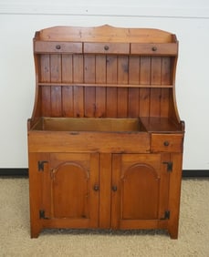 PINE HOODED COPPER LINED DRY SINK