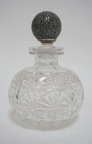 CUT GLASS BOTTLE