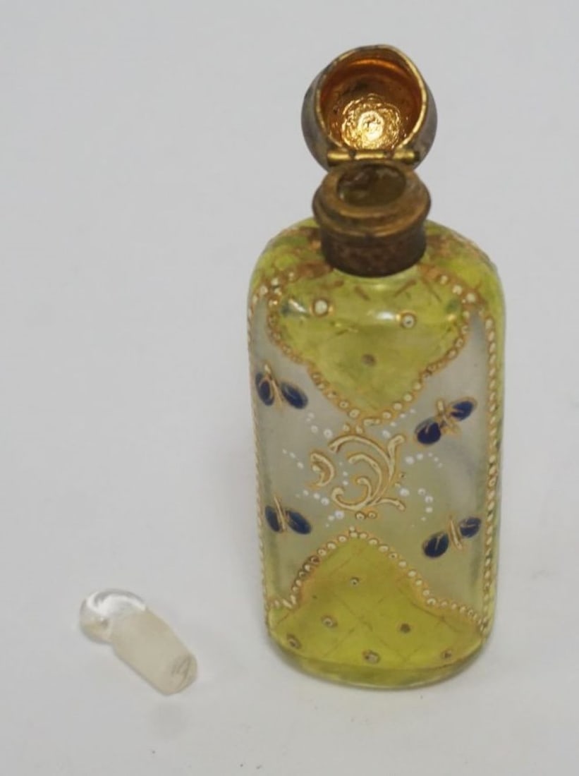 ENAMELED VICTORIAN GLASS PERFUME (1 of 5)
