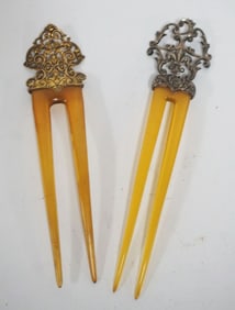 ORNATE VICTORIAN HAIR COMBS