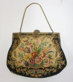 PETIT POINT EVENING BAG