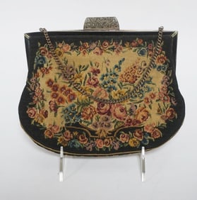 PETIT POINT EVENING BAG