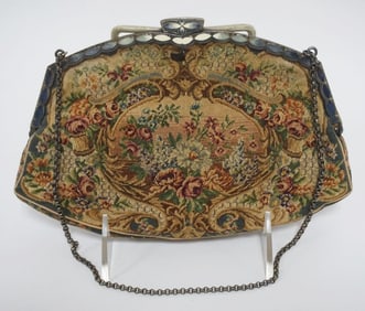 AUSTRIAN PETIT POINT LADY'S EVENING BAG