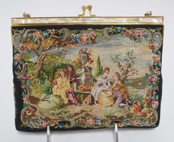 PETIT POINT LADY'S EVENING BAG