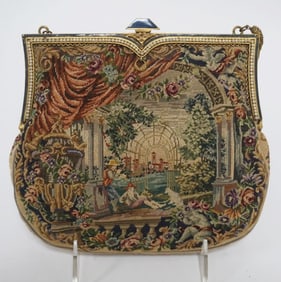 PETIT POINT LADY'S EVENING BAG