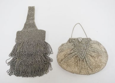 2 LADY'S EVENING BEADED BAGS
