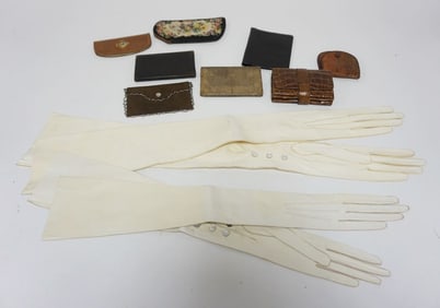 ASSORTED ANTIQUE LEATHER