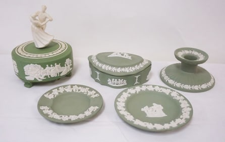 GROUP OF ASSORTED WEDGWOOD JASPERWARE