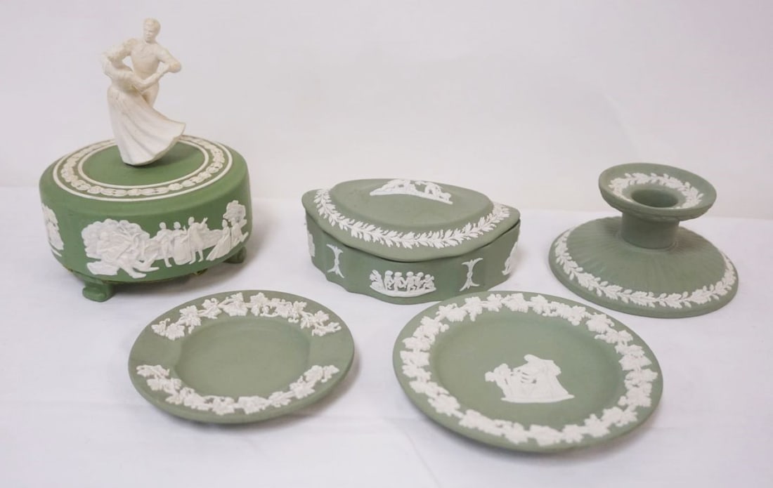 GROUP OF ASSORTED WEDGWOOD JASPERWARE (1 of 5)