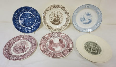 GROUP OF WEDGWOOD TRANSFERWARE PLATES