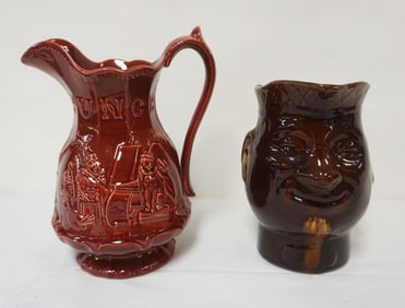 PORTMERION *PUNCH* PITCHER & BENNINGTON FACE JUG