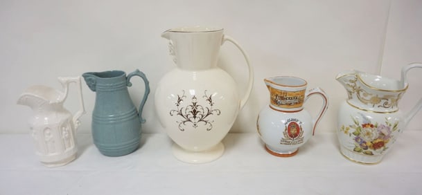 GROUP OF ASSORTED PITCHERS
