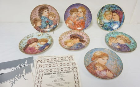 GROUP OF 7 KNOWLES EDNA HIBEL PLATES