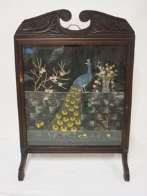 PEACOCK SMALL FIRE SCREEN