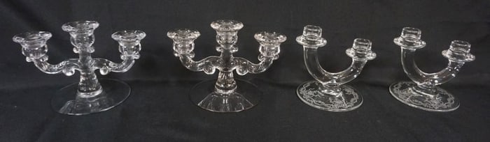 ASSORTED CANDELABRAS