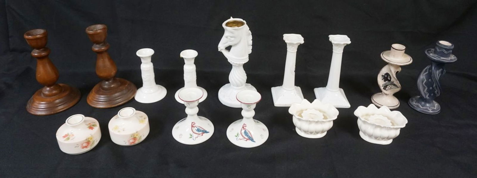 LARGE GROUP OF ASSORTED CANDLESTICKS (1 of 6)