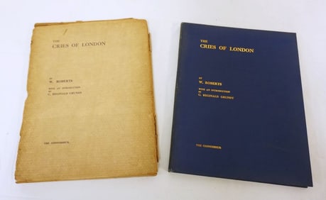 THE CRIES OF LONDON BOOK BY W ROBERTS