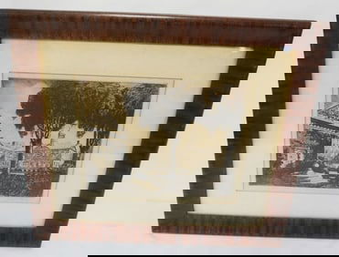 FRAMED & MATTED PRINT OF BUILDING EXTERIOR