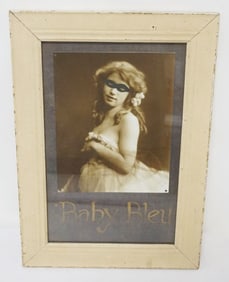 FRAMED PHOTO TITLED *BABY BLEU*