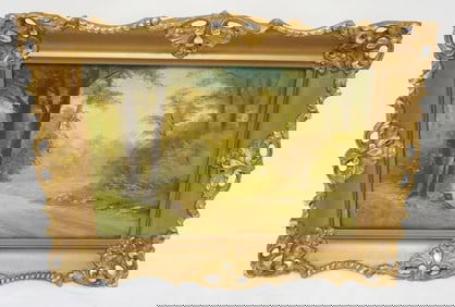 ANTIQUE OIL PAINTING ON CANVAS