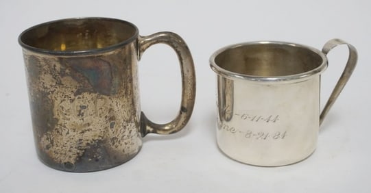 STERLING SILVER MUGS