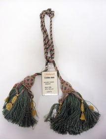 SCALAMANDRE SILK AND WOOL TIE BACK