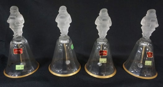 LENOX LEAD CRYSTAL CHRISTMAS BELLS