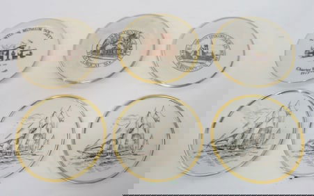 LENOX CHINA SCHOONER  AND CUSTOM PLATES