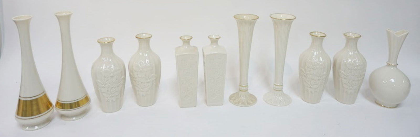 LENOX CHINA BUD VASES (1 of 6)