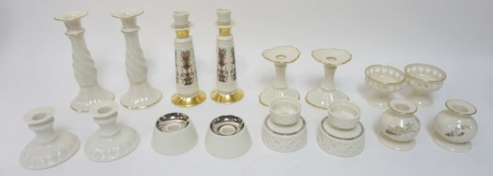 LENOX CHINA CANDLESTICKS