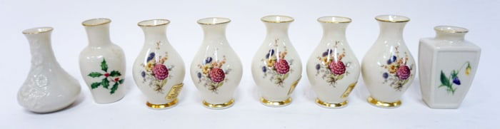 LENOX CHINA MINIATURE BUD VASES
