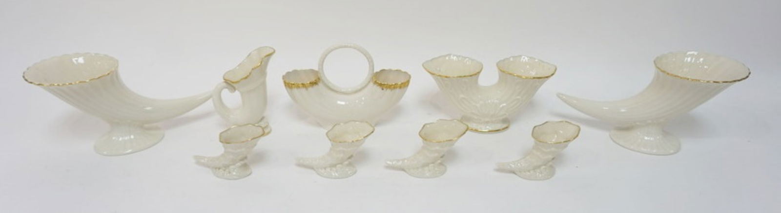 LENOX CHINA CORNUCOPIA VASES (1 of 5)