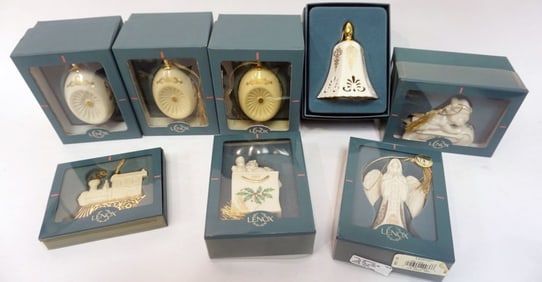 LENOX CHINA CHRISTMAS ORNAMENTS