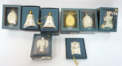 LENOX CHINA CHRISTMAS ORNAMENTS