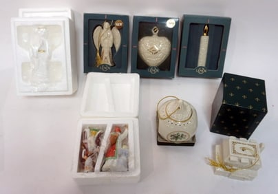 LENOX CHINA CHRISTMAS ORNAMENTS