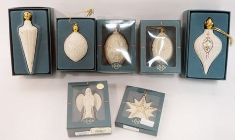 LENOX CHINA CHRISTMAS ORNAMENTS
