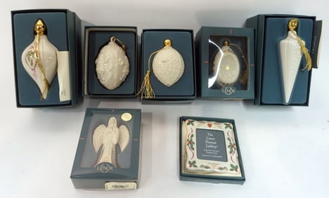 LENOX CHINA CHRISTMAS ORNAMENTS