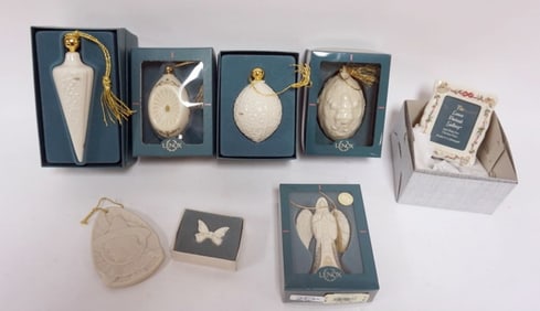 LENOX CHINA CHRISTMAS ORNAMENTS