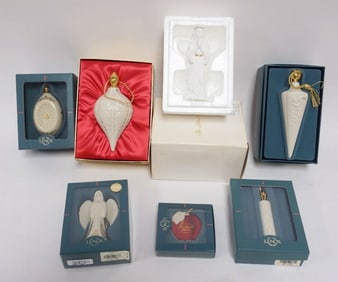 LENOX CHINA CHRISTMAS ORNAMENTS