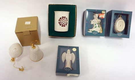 LENOX CHINA CHRISTMAS ORNAMENTS