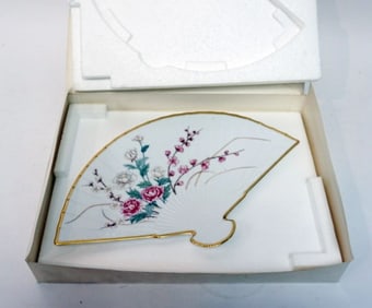 LENOX CHINA *THE PLUM BLOSSOM FAN*