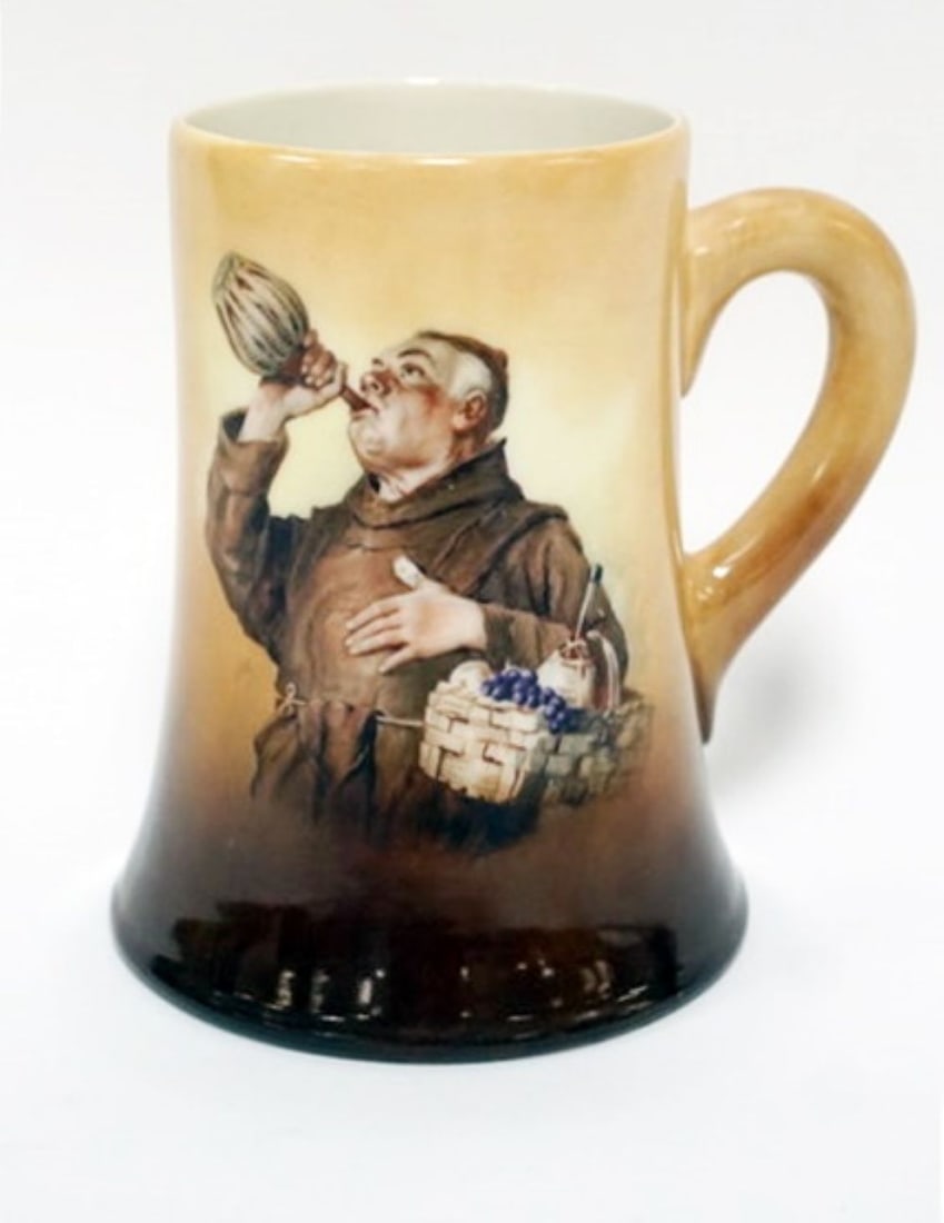 AMERICAN BELLEEK HAND PAINTED MUG