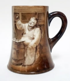 AMERICAN BELLEEK HAND PAINTED MUG