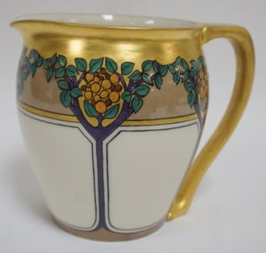 AMERICAN BELLEEK HAND PAINTED PITCHER