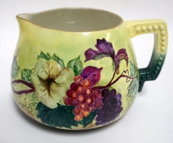 AMERICAN BELLEEK HAND PAINTED PITCHER