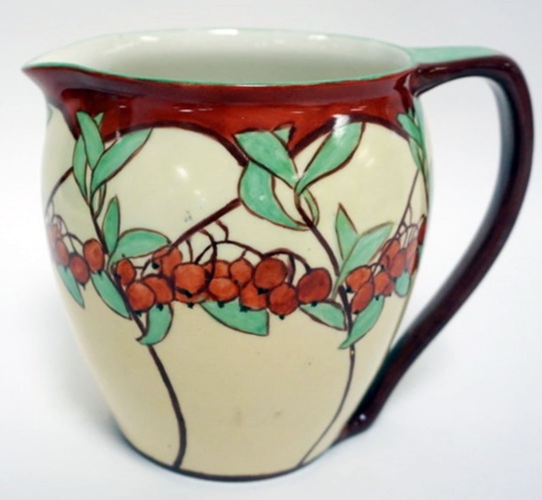 WILLETS BELLEEK HAND PAINTED PITCHER (1 of 5)