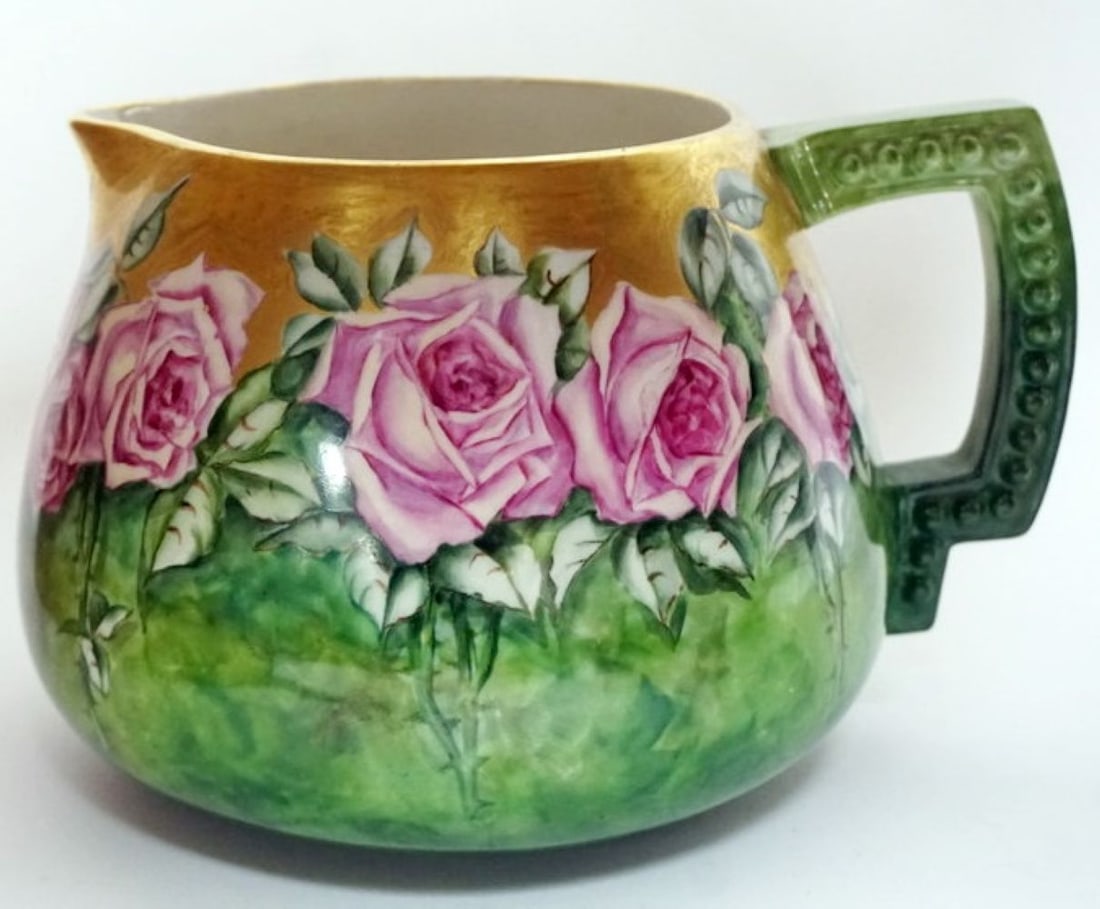 WILLETS BELLEEK HAND PAINTED PITCHER (1 of 4)