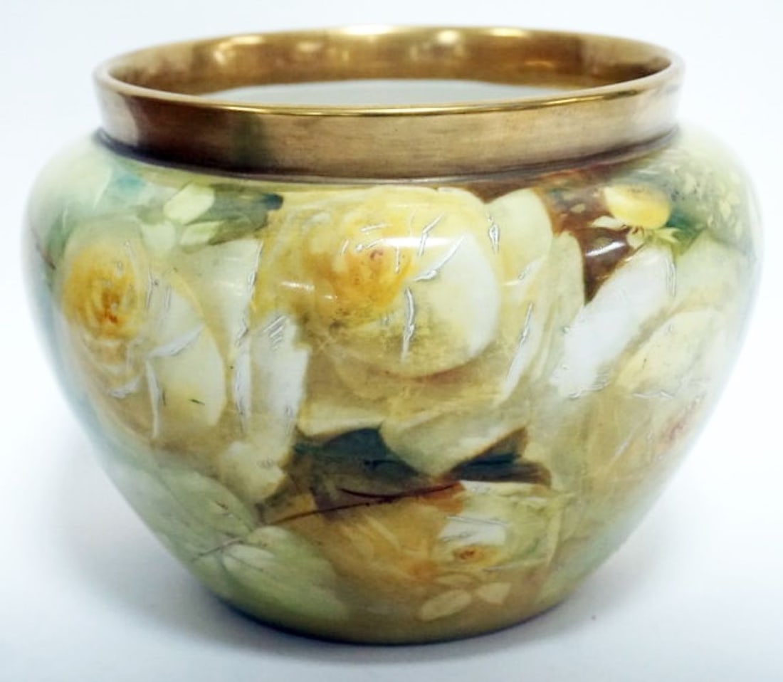 WILLETS BELLEEK VASE SIGNED J F LENOX (1 of 4)