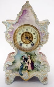 AMERICAN BELLEEK CLOCK