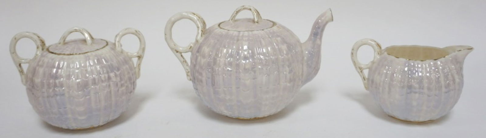 OTT & BREWER AMERICAN BELLEEK TEA ITEMS (1 of 11)